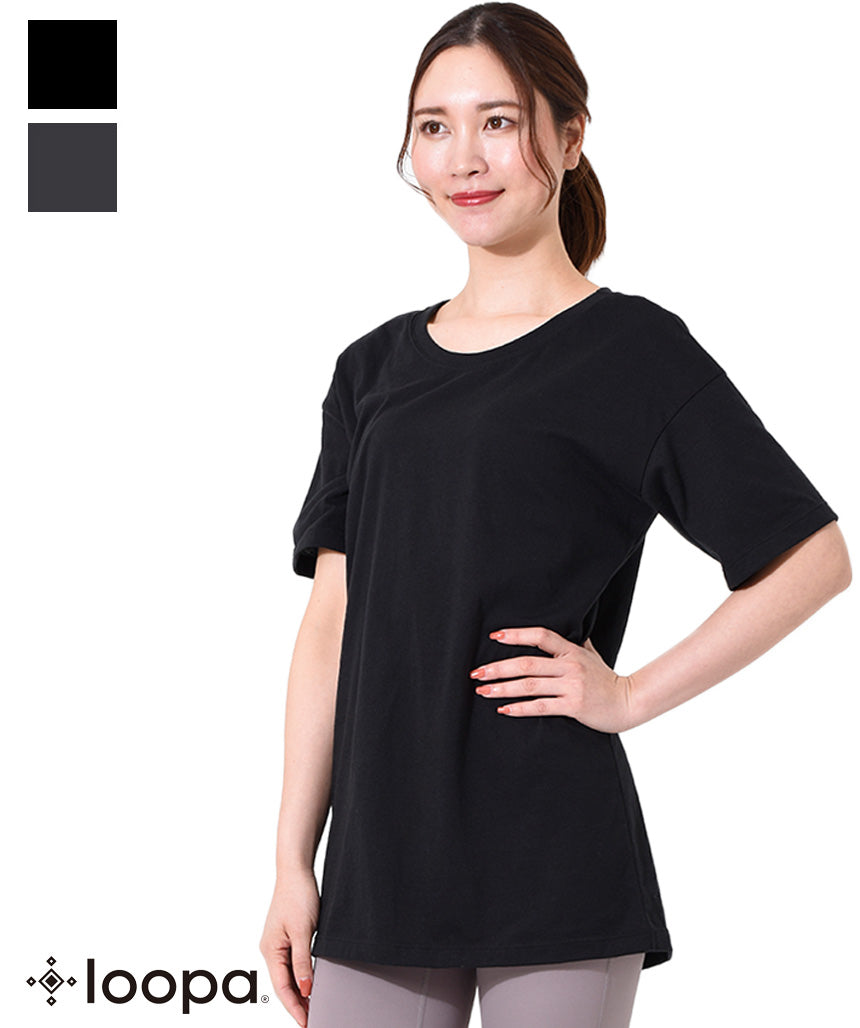 [Loopa]五分袖チュニック Tee / Half sleeve tunic Tee