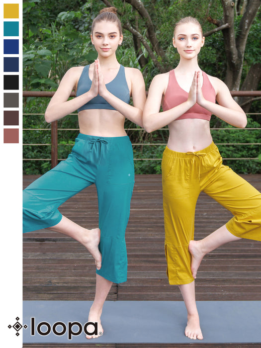 期間限定SALE[Loopa] ルーパフローヨガパンツ(七分丈) Flow Yoga pants (three-quarter length)
