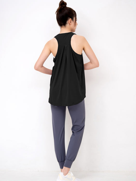 [Loopa] Yバックフレアタンクトップ（UVカット）Y-Back Flare Tank Top (UV cut) 24FW