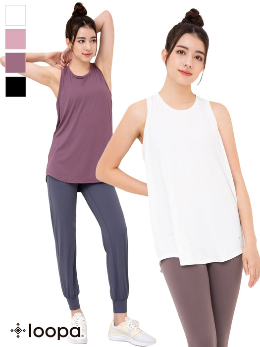 [Loopa] Yバックフレアタンクトップ（UVカット）Y-Back Flare Tank Top (UV cut) 24FW