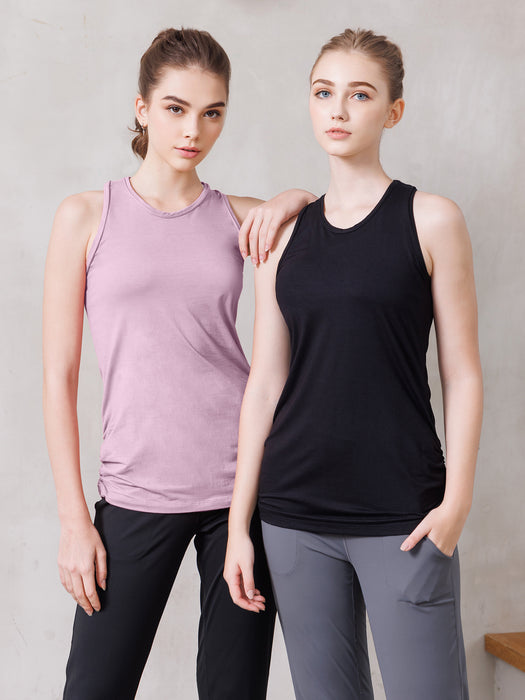 [Loopa] Yバックタンクトップ 無地 Y-back Yoga tank top Plain