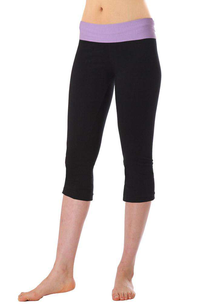 Fold over 2025 yoga pants capri