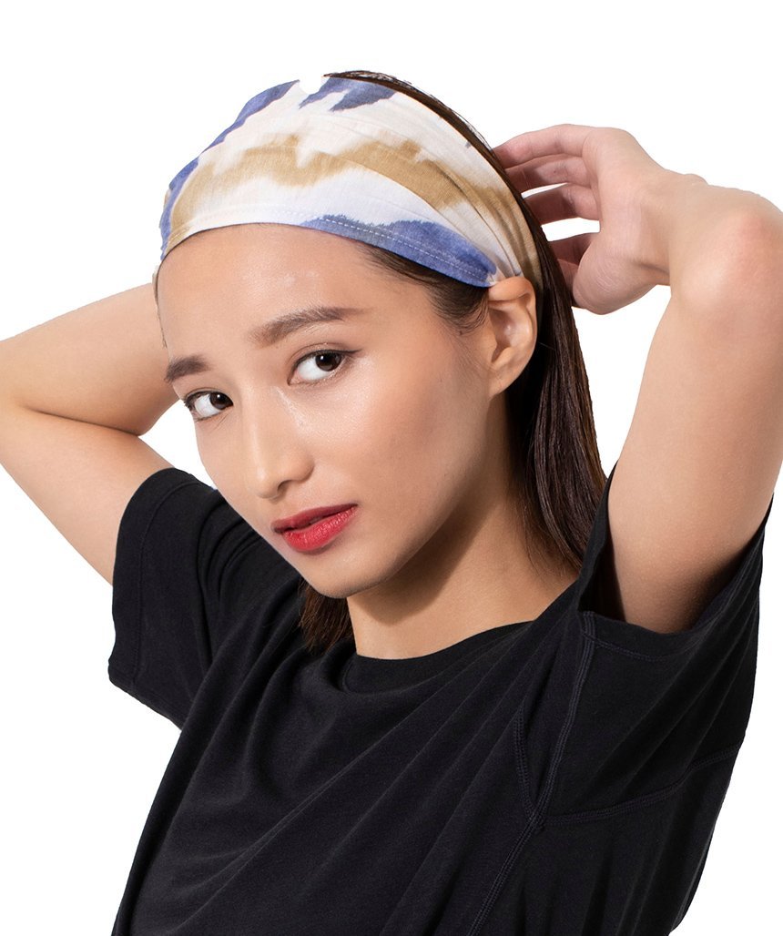 SALE[Loopa] 2.0 ヘアバンド スクイーズ バティック柄(染め柄) Yoga Hair band Squeeze dyed pattern